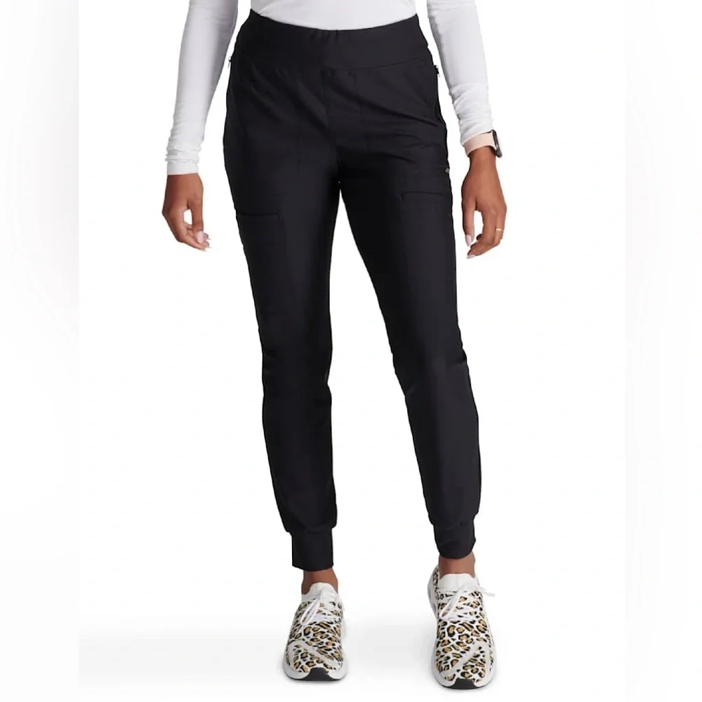 NWT Cherokee Form Mid-Rise Jogger Scrub Pant - Small - Picture 1 of 12